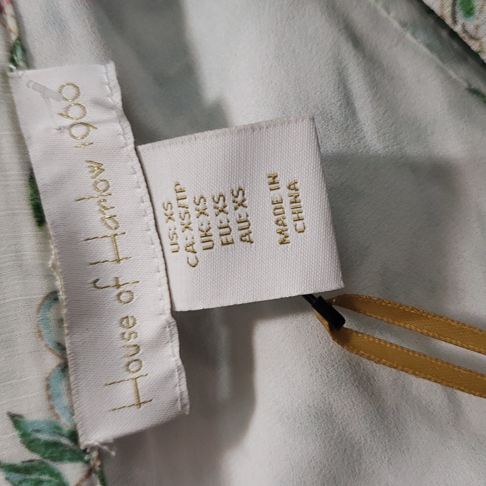 House of Harlow 1960 NWT Floral Tiered Chiffon Maxi Dress, XS - Picture 3 of 10